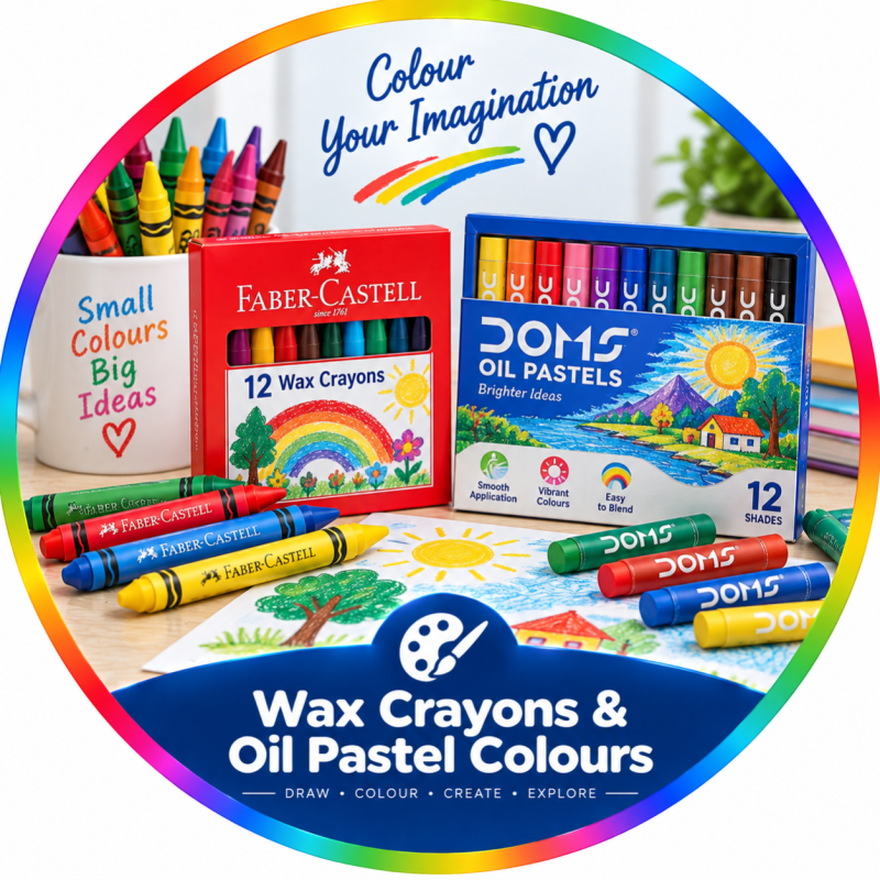 WAX CRAYONS - OIL PASTELS