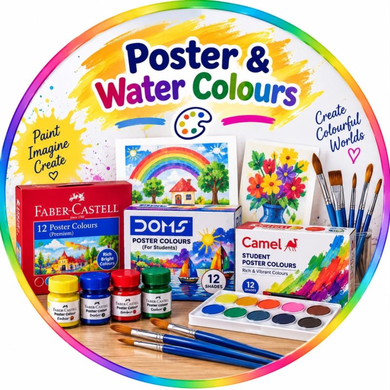 POSTER & WATER COLOURS